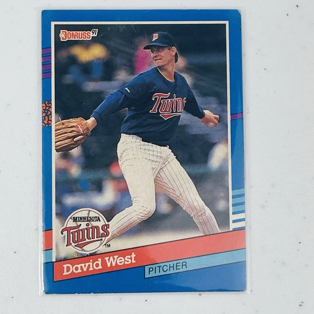 1991 Donruss Baseball Card Minnesota Twins David West 264 Trading Card